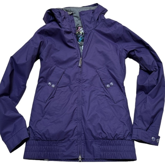 Burton Women's Insulated Slim Fit Zip Pockets Ski/Snow Jacket EUC Juniors - Picture 1 of 13